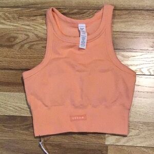 Cream yoga Orange women top